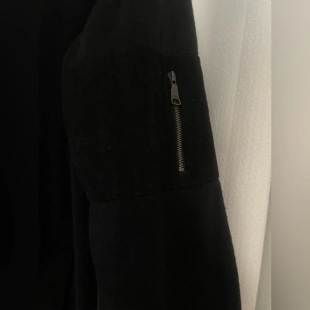 Banana Republic Men's Black Zip-Up Sweater XL